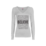 CookiBloom shirts S / Gray / Black Believe in Translation Long-Sleeve Shirt