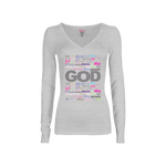 CookiBloom shirts S / Gray / Multicolor GOD in Translation Long-Sleeve Shirt
