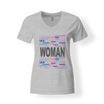 CookiBloom shirts S / Gray / Multicolor Woman in Every Language Shirt