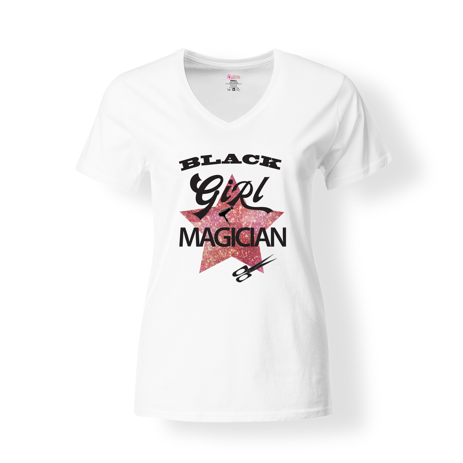 CookiBloom shirts S / White Black Girl Magician Shirt