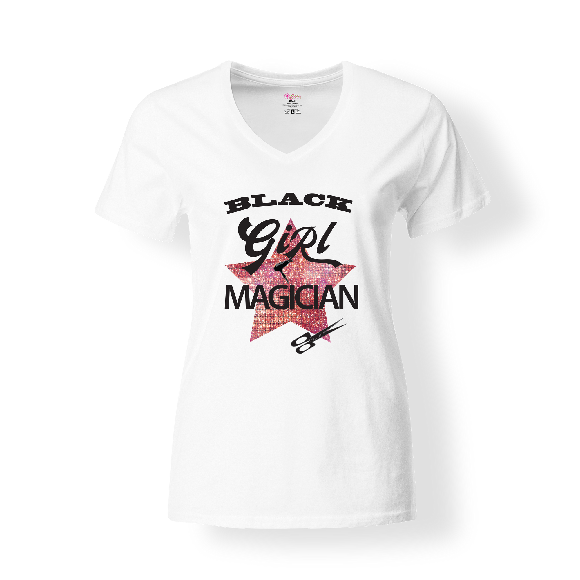 CookiBloom shirts S / White Black Girl Magician Shirt
