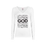 CookiBloom shirts S / White / Black GOD in Translation Long-Sleeve Shirt