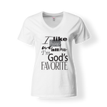 CookiBloom shirts S / White / Black God's Favorite Shirt