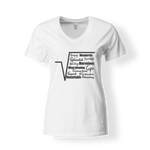 CookiBloom shirts S / White / Black Square Root Shirt