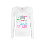 CookiBloom shirts S / White / Color God's Favorite Long-sleeve Shirt