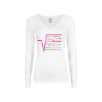 CookiBloom shirts S / White / Colorful Square Root Long-Sleeve Shirt