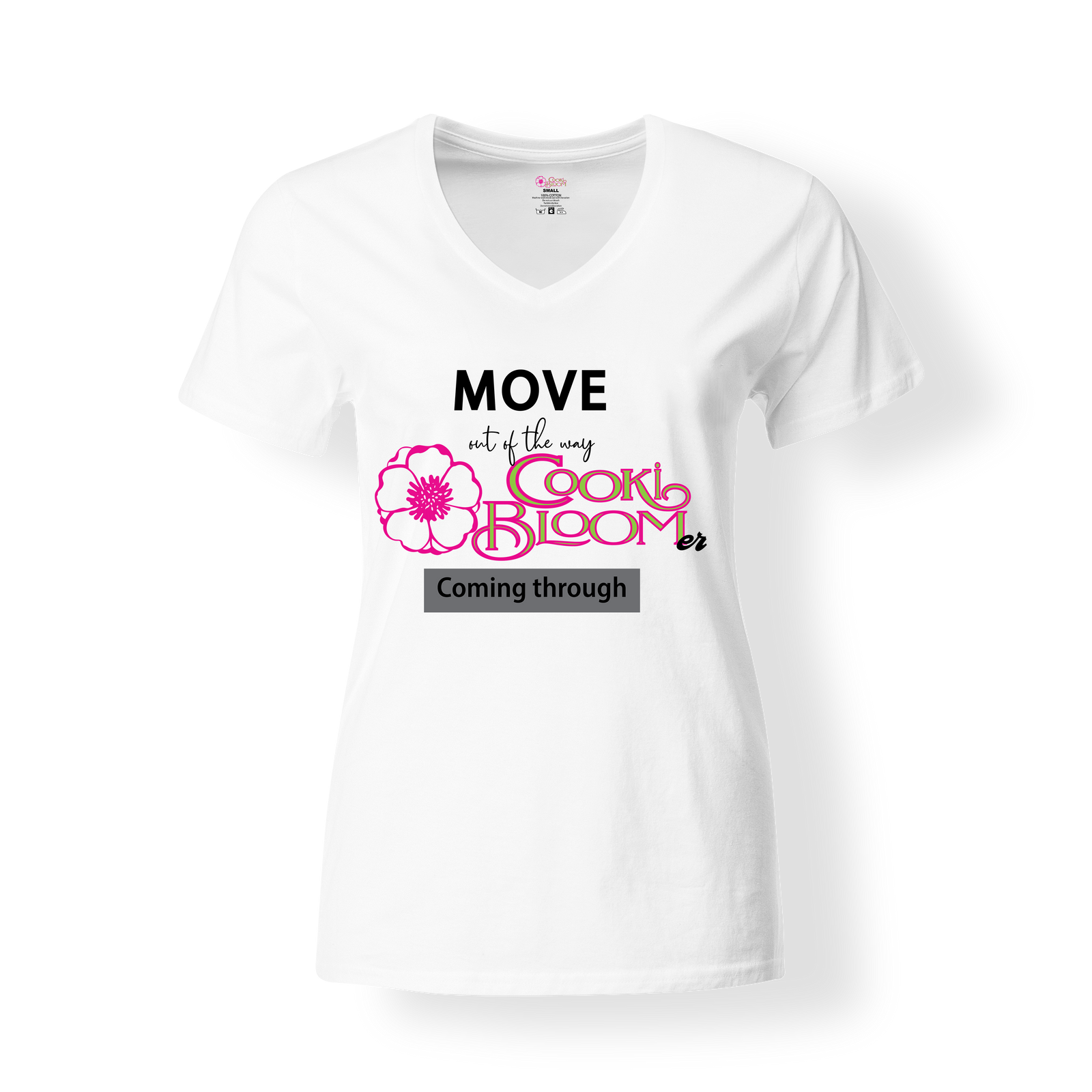 CookiBloom shirts S / White Cooki Bloomer Coming Through Shirt