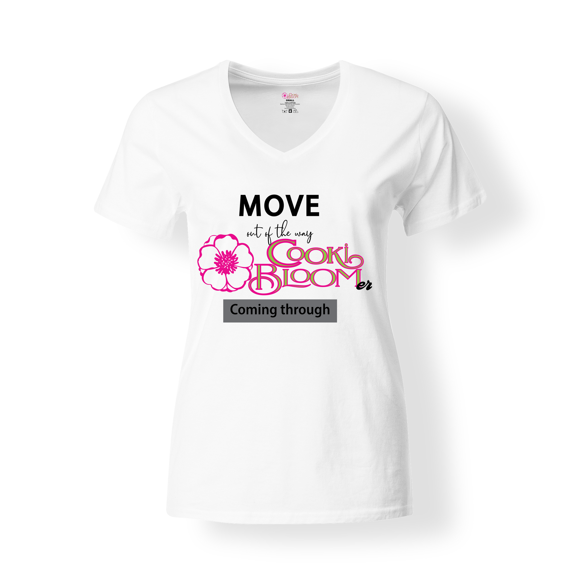 CookiBloom shirts S / White Cooki Bloomer Coming Through Shirt