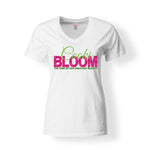 CookiBloom Shirts & Tops S / White Greatest Beauty Pink Roses Bloom Shirt