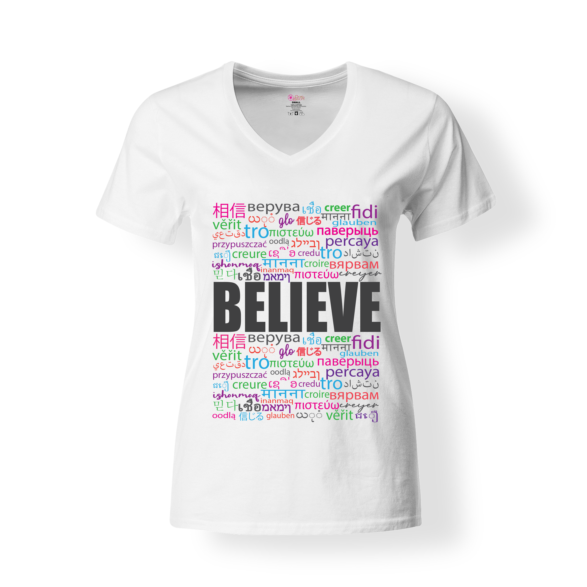 CookiBloom shirts S / White / Multicolor Believe in Translation Shirt