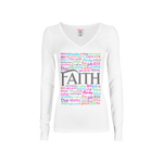 CookiBloom shirts S / White / Multicolor Faith in Translation Long-Sleeve Shirt