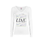 CookiBloom shirts S / White / Multicolor Love Languages Long-Sleeve Shirt