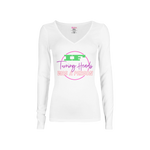 CookiBloom shirts S / White / Multicolor Turning Heads Long-Sleeve Shirt