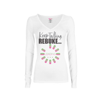 CookiBloom shirts S / White Rebuke Loading Long-Sleeve Shirt