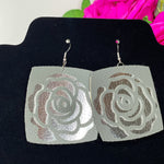 CookiBloom earrings Silver & Gray Bloom Block Earrings
