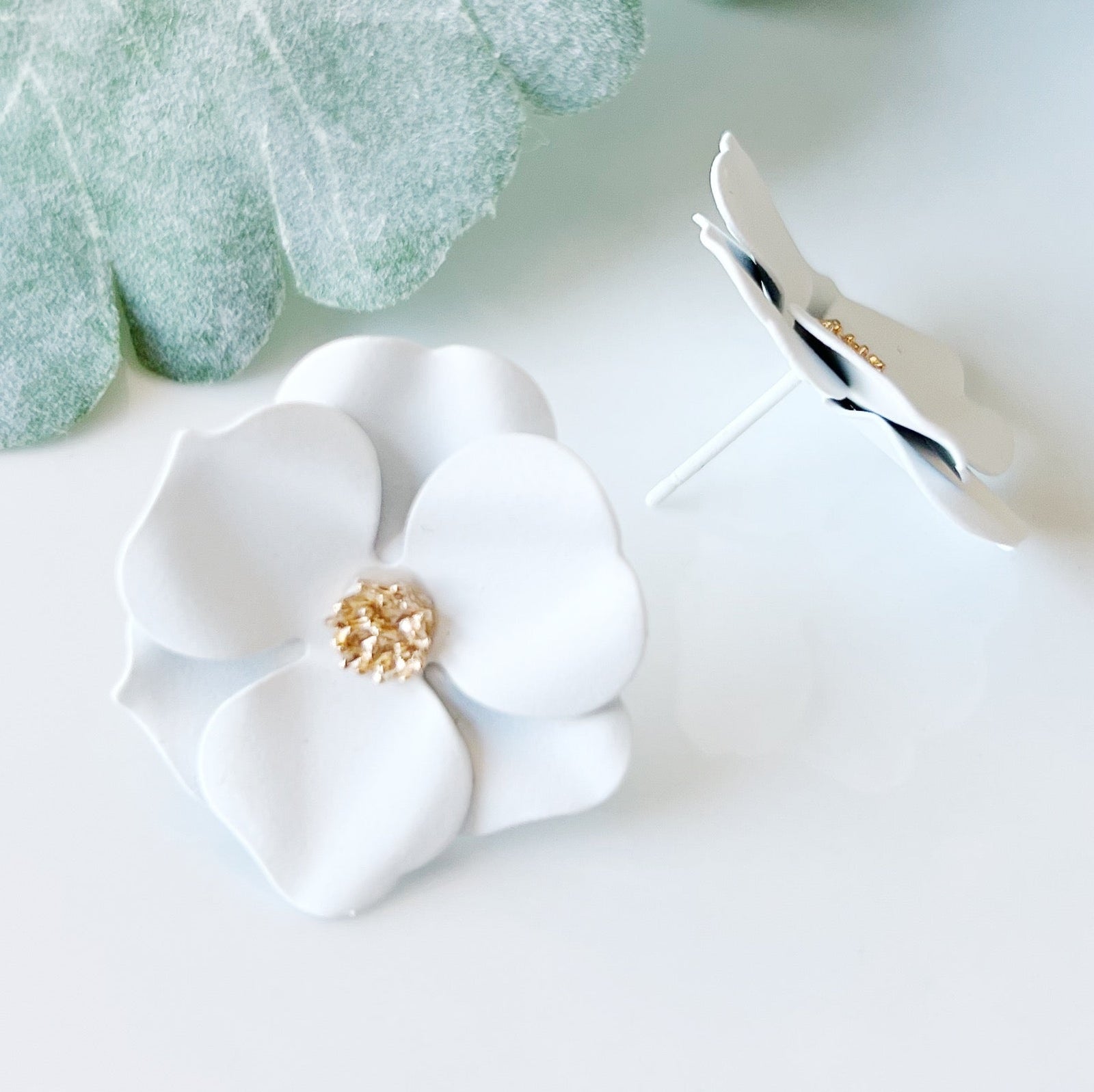 CookiBloom Jewelry White Enchanted Bloom White Earrings