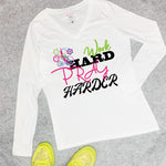 CookiBloom shirts Work Hard Pray Harder Long-Sleeve Shirt