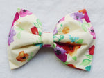 CookiBloom hair bows Yellow Floral Hair Bow
