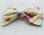 CookiBloom hair bows Yellow Floral Hair Bow